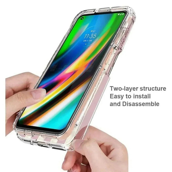 Flag Case For Moto G9 Plus XT2087-1 6.81” With Tempered Glass Screen Protector - Picture 5 of 9